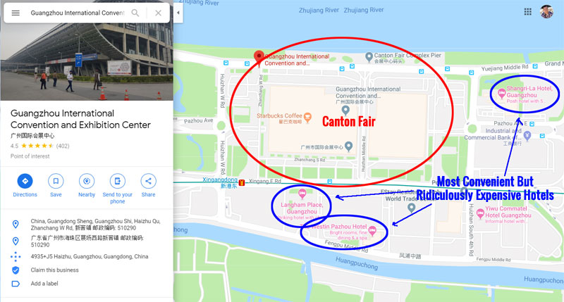 Posizione della Fiera di Canton