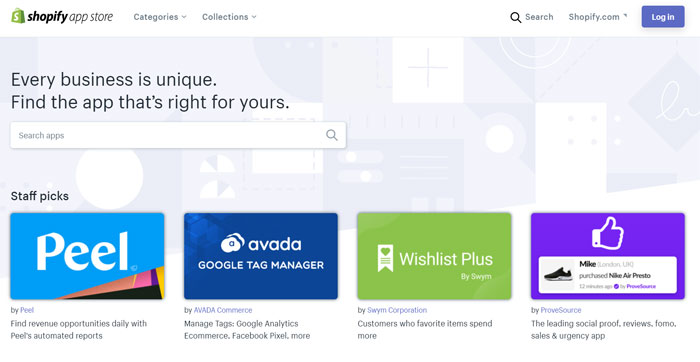 Toko Aplikasi Shopify