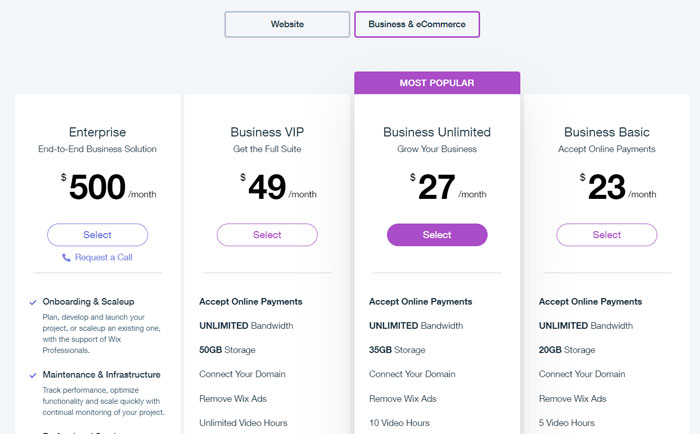 Harga Wix