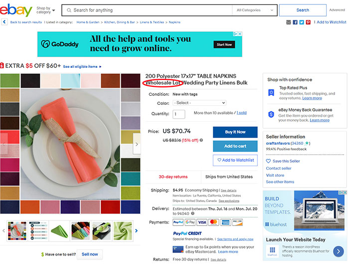 Liquidazione Ebay