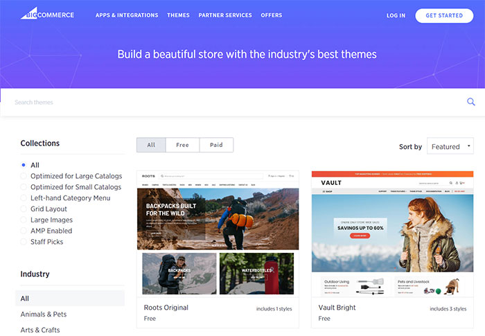 BigCommerce 테마 스토어