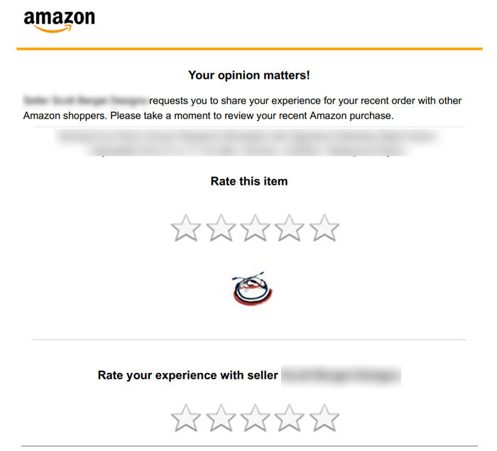 Solicitud de revisión de Amazon