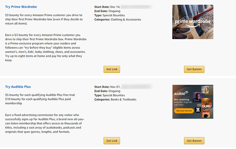 Recompensas de Amazon