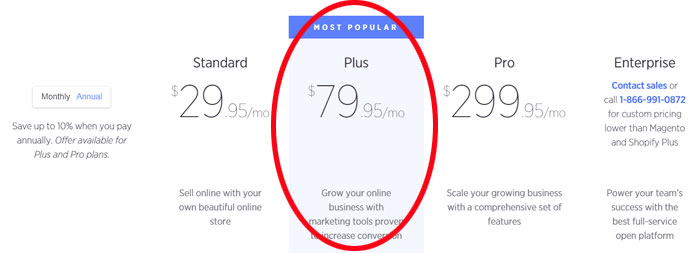 خطة Bigcommerce Pricing Plus