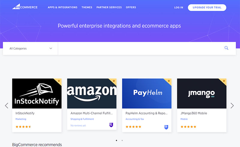 متجر تطبيقات BigCommerce